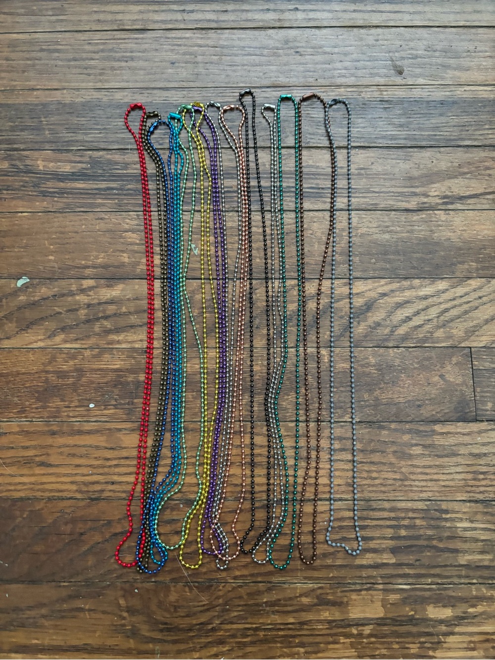 ball chain necklace lot
